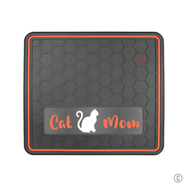 Dog or Cat Feeding Mat Multiple Color Options "Cat Mom" Domed Design - Image 4