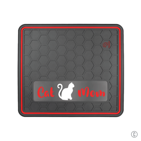 Dog or Cat Feeding Mat Multiple Color Options "Cat Mom" Domed Design - Image 10