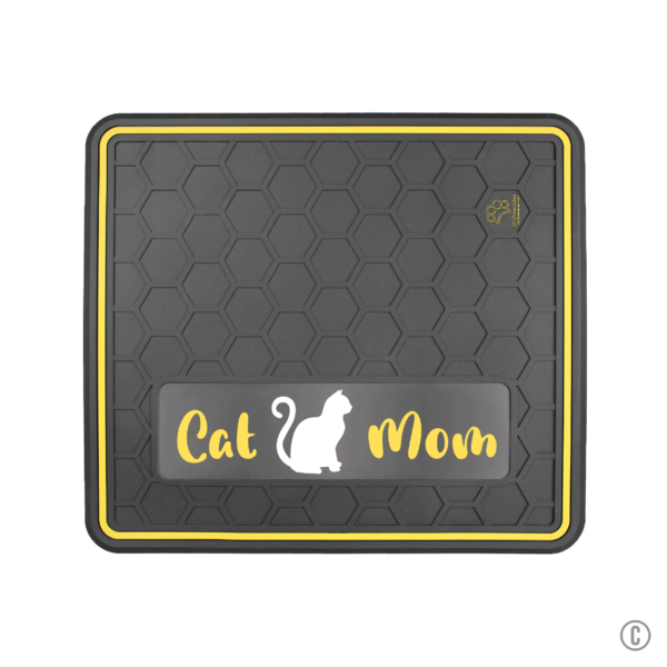 Dog or Cat Feeding Mat Multiple Color Options "Cat Mom" Domed Design