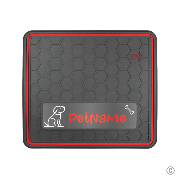 Dog or Cat Feeding Mat Multiple Colors "Dog & Bone" Domed Design - Insert Your Pets Name