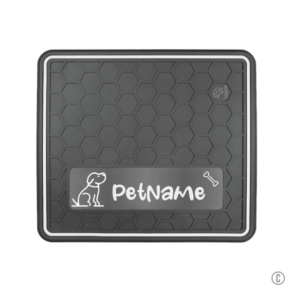 Dog or Cat Feeding Mat Multiple Colors "Dog & Bone" Domed Design - Insert Your Pets Name - Image 3