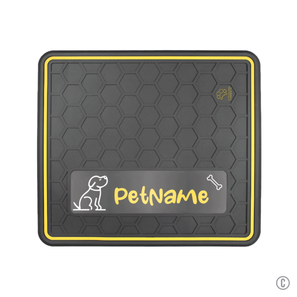 Dog or Cat Feeding Mat Multiple Colors "Dog & Bone" Domed Design - Insert Your Pets Name - Image 2