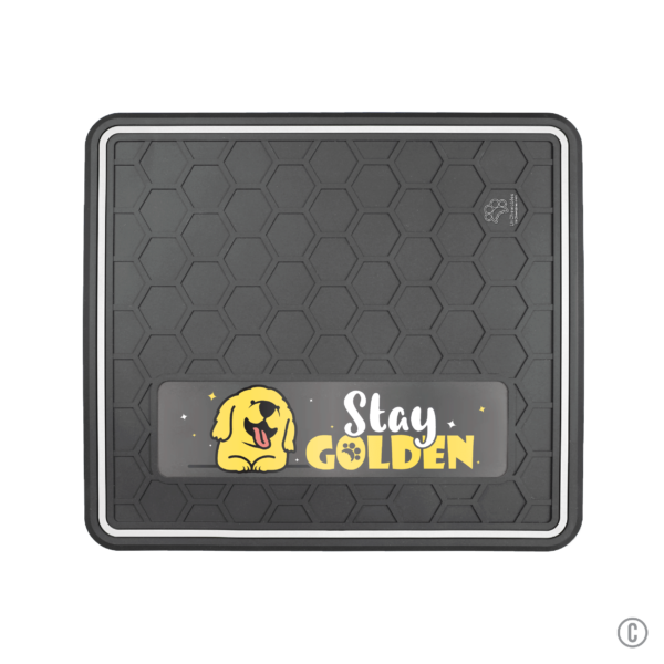 Dog or Cat Feeding Mat 3 Color Options "Stay Golden" Domed Design
