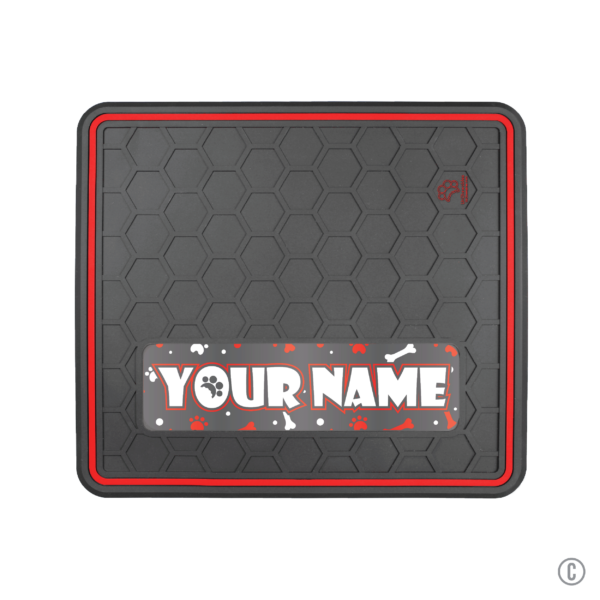 Dog or Cat Feeding Mat Multiple Colors "Paws N' Bones" Domed Design - Insert Your Pets Name - Image 4
