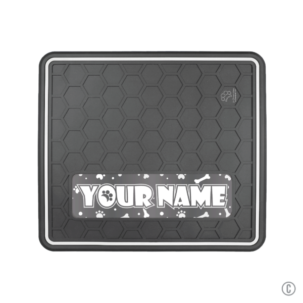 Dog or Cat Feeding Mat Multiple Colors "Paws N' Bones" Domed Design - Insert Your Pets Name - Image 3