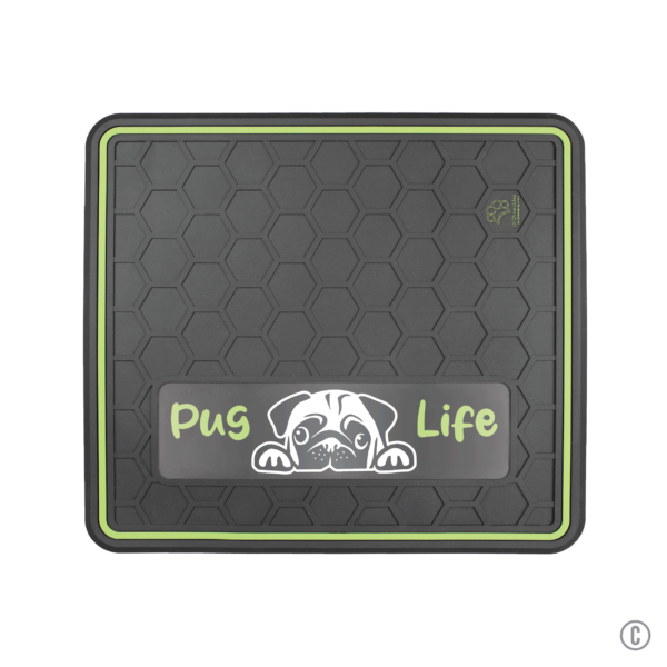 Dog or Cat Feeding Mat Multiple Color Options "Pug Life" Domed Design