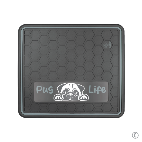 Dog or Cat Feeding Mat Multiple Color Options "Pug Life" Domed Design - Image 6