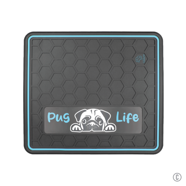 Dog or Cat Feeding Mat Multiple Color Options "Pug Life" Domed Design - Image 5