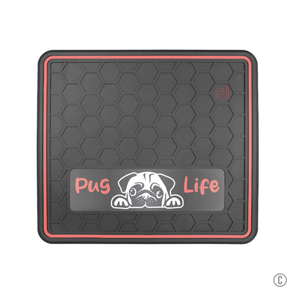 Dog or Cat Feeding Mat Multiple Color Options "Pug Life" Domed Design - Image 12
