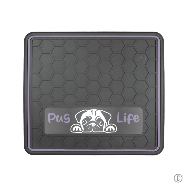 Dog or Cat Feeding Mat Multiple Color Options "Pug Life" Domed Design - Image 11