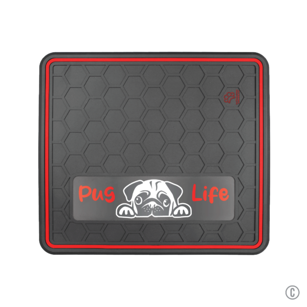 Dog or Cat Feeding Mat Multiple Color Options "Pug Life" Domed Design - Image 9