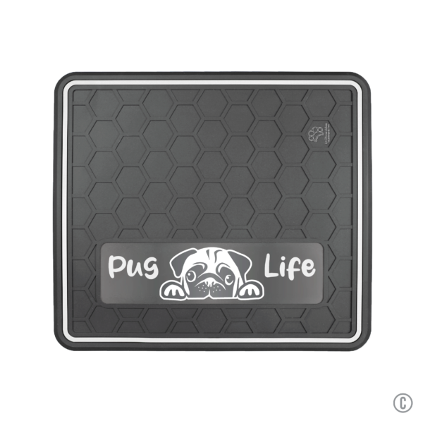 Dog or Cat Feeding Mat Multiple Color Options "Pug Life" Domed Design - Image 8