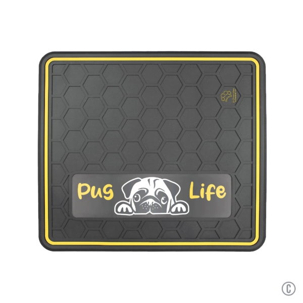 Dog or Cat Feeding Mat Multiple Color Options "Pug Life" Domed Design - Image 7